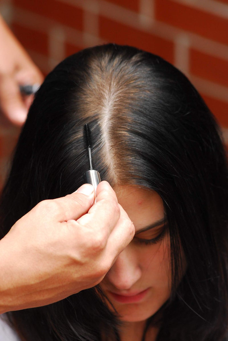 Greyfree Root Touch-Up Hair Mascara Temporary Gray Roots Concealer (BLACK) - Image 5